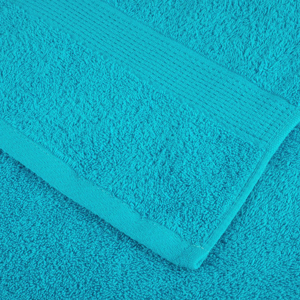 vidaXL Premium Towels SOLUND 2 pcs Turquoise 100x200 cm 600 gsm