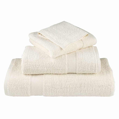 vidaXL Guest Towel SOLUND 2 pcs Cream 15 x 21 cm 550 gsm