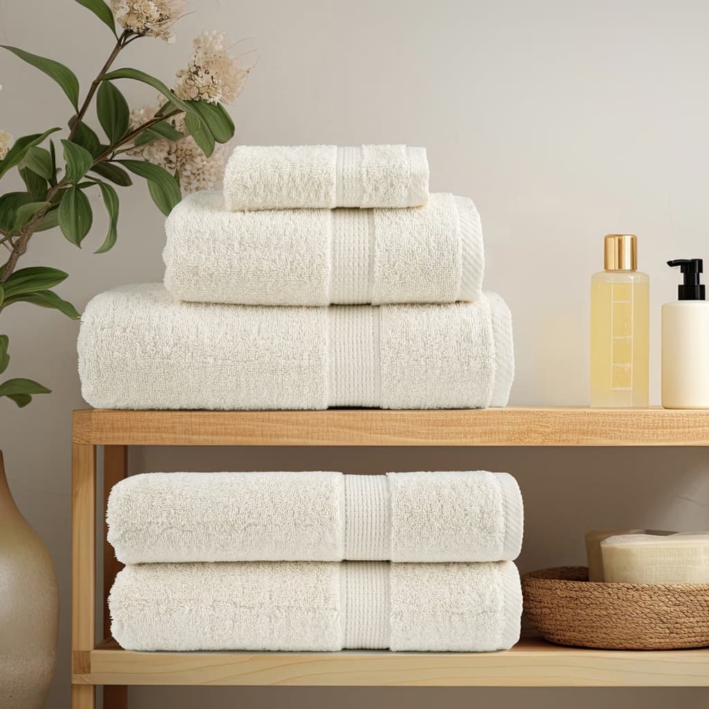 vidaXL Premium Hand Towels SOLUND 10 pcs Cream 50x100 cm 600 gsm