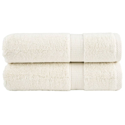 vidaXL Premium Shower Towels SOLUND 2 pcs Cream 70x140 cm 600 gsm