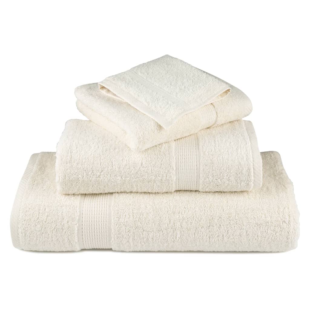 vidaXL Premium Shower Towels SOLUND 2 pcs Cream 70x140 cm 600 gsm