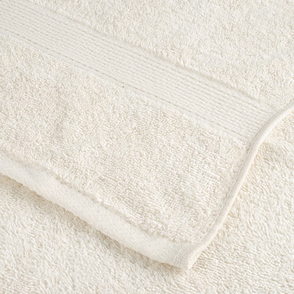 vidaXL Premium Shower Towels SOLUND 2 pcs Cream 70x140 cm 600 gsm