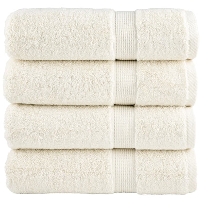 vidaXL Premium Shower Towels SOLUND 4 pcs Cream 70x140 cm 600 gsm