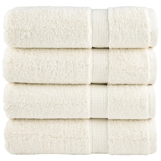 vidaXL Premium Shower Towels SOLUND 4 pcs Cream 70x140 cm 600 gsm