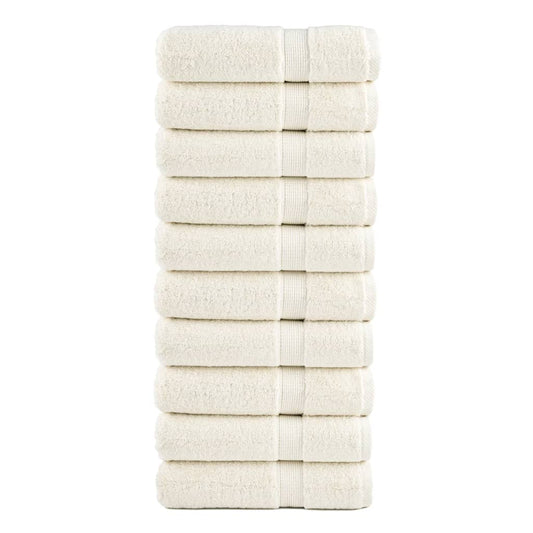 vidaXL Premium Shower Towels SOLUND 10 pcs Cream 70x140 cm 600 gsm