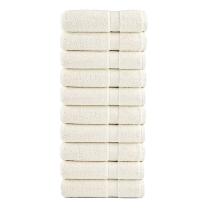 vidaXL Premium Shower Towels SOLUND 10 pcs Cream 70x140 cm 600 gsm