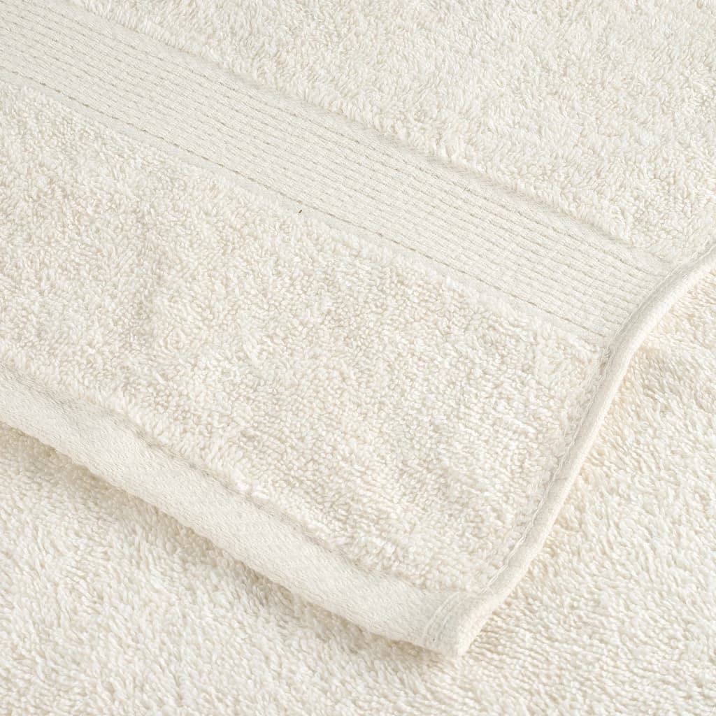 vidaXL Premium Shower Towels SOLUND 10 pcs Cream 70x140 cm 600 gsm