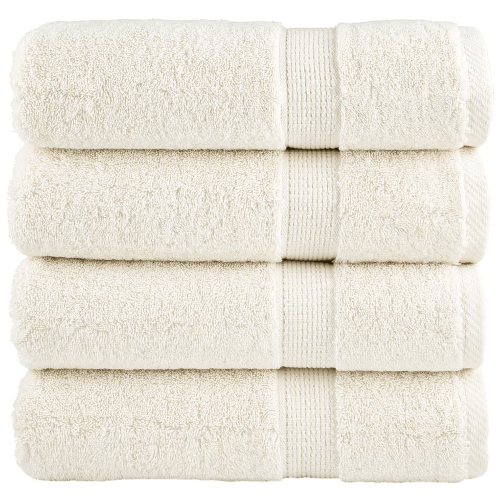 vidaXL Premium Bath Towels SOLUND 4 pcs 100x150 cm 600 gsm