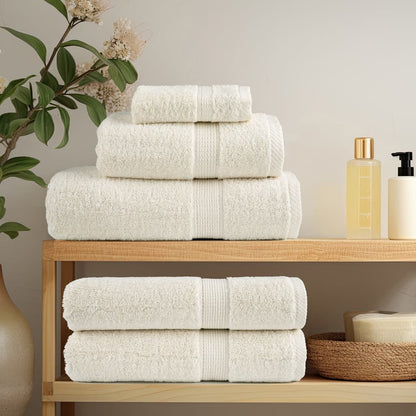 vidaXL Premium Sauna Towels SOLUND 4 pcs Cream 80x200 cm 600 gsm