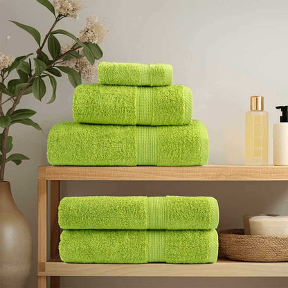 vidaXL Guest Towel SOLUND 2 pcs Green 15 x 21 cm 550 gsm