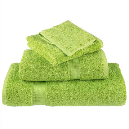 vidaXL Guest Towel SOLUND 2 pcs Green 15 x 21 cm 550 gsm