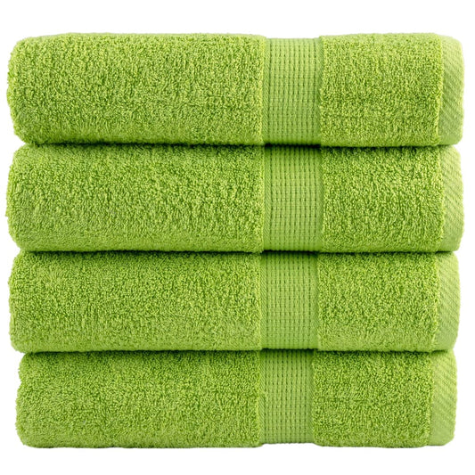 vidaXL Premium Hand Towels SOLUND 4 pcs Apple Green 50x100 cm 600 gsm
