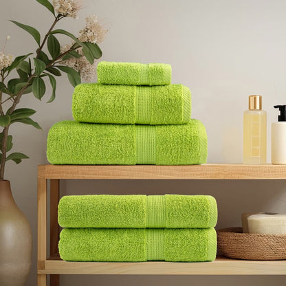 vidaXL Premium Hand Towels SOLUND 4 pcs Apple Green 50x100 cm 600 gsm