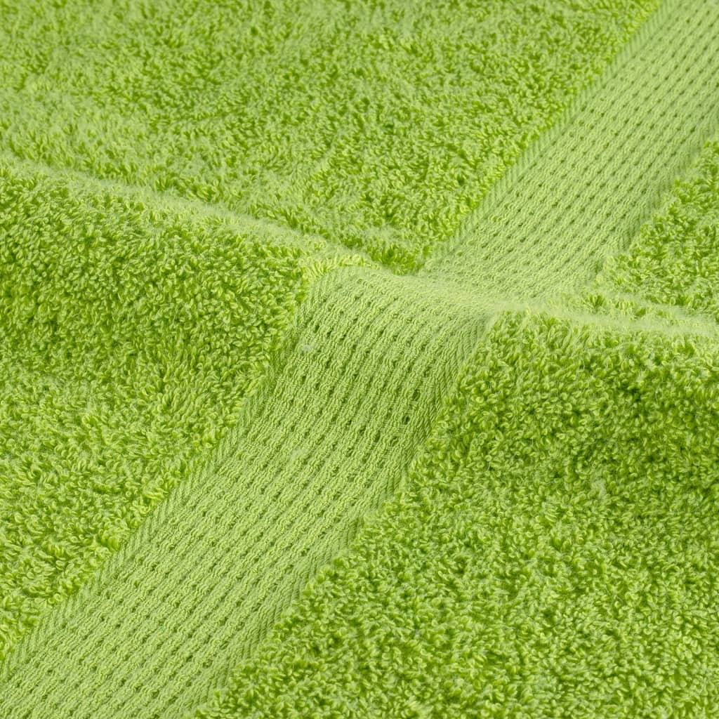 vidaXL Premium Hand Towels SOLUND 4 pcs Apple Green 50x100 cm 600 gsm
