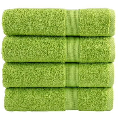 vidaXL Premium Shower Towels SOLUND 4 pcs Apple Green 70x140 cm 600 gsm