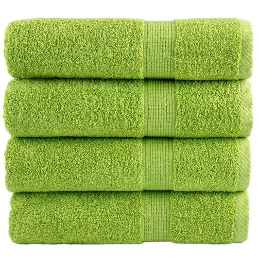 vidaXL Premium Shower Towels SOLUND 4 pcs Apple Green 70x140 cm 600 gsm