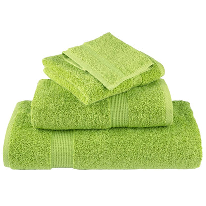 vidaXL Premium Bath Towels "SOLUND" 2 pcs Apple Green 100x150 cm 600 gsm