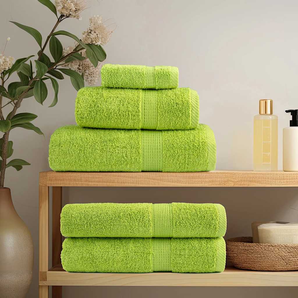 vidaXL Premium Sauna Towels SOLUND 4 pcs Apple Green 80x200 cm 600 gsm
