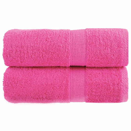 vidaXL Premium Wash Towels SOLUND 2 pcs Pink 30x30 cm 600 gsm