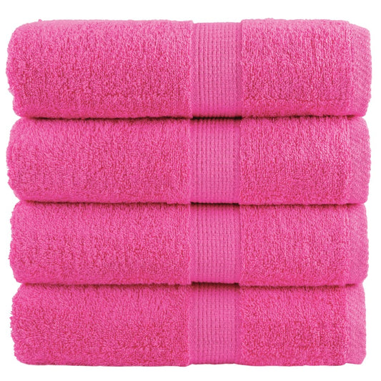 vidaXL Premium Wash Towels SOLUND 4 pcs Pink 30x30 cm 600 gsm