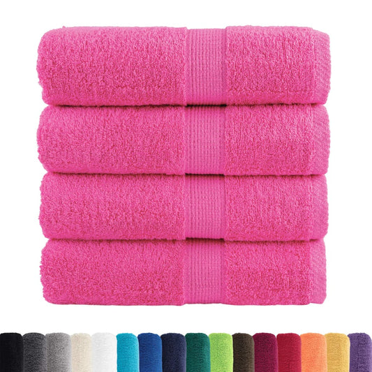 vidaXL Premium Wash Towels SOLUND 4 pcs Pink 30x30 cm 600 gsm