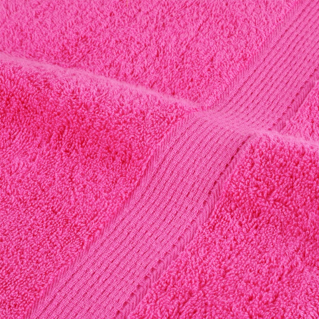 vidaXL Premium Guest Towels SOLUND 4 pcs Pink 30x50 cm 600 gsm