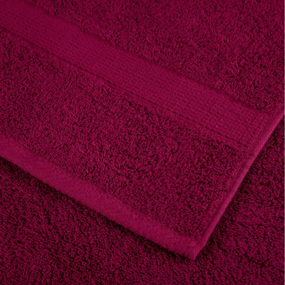 vidaXL 8 Piece Premium Towel Set SOLUND Bordeaux 600 gsm