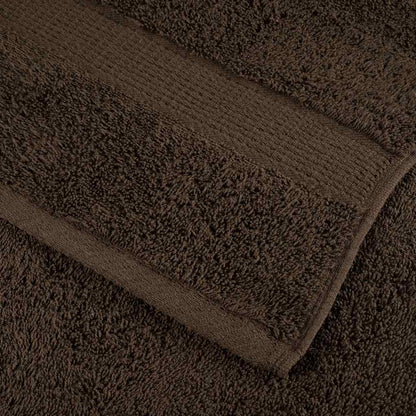 vidaXL 8 Piece Premium Towel Set SOLUND Brown 600 gsm