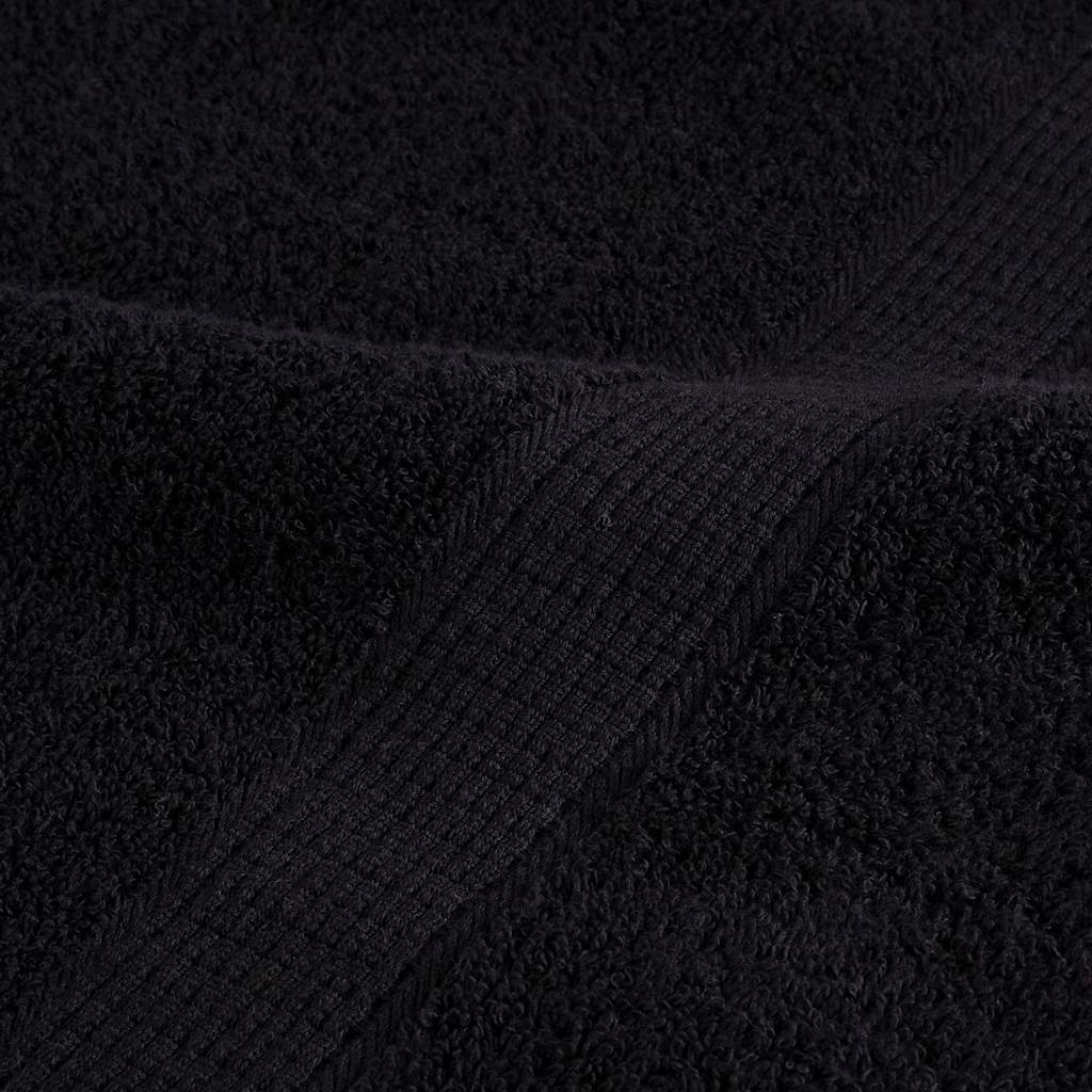 vidaXL 8 Piece Premium Towel Set SOLUND Black 600 gsm