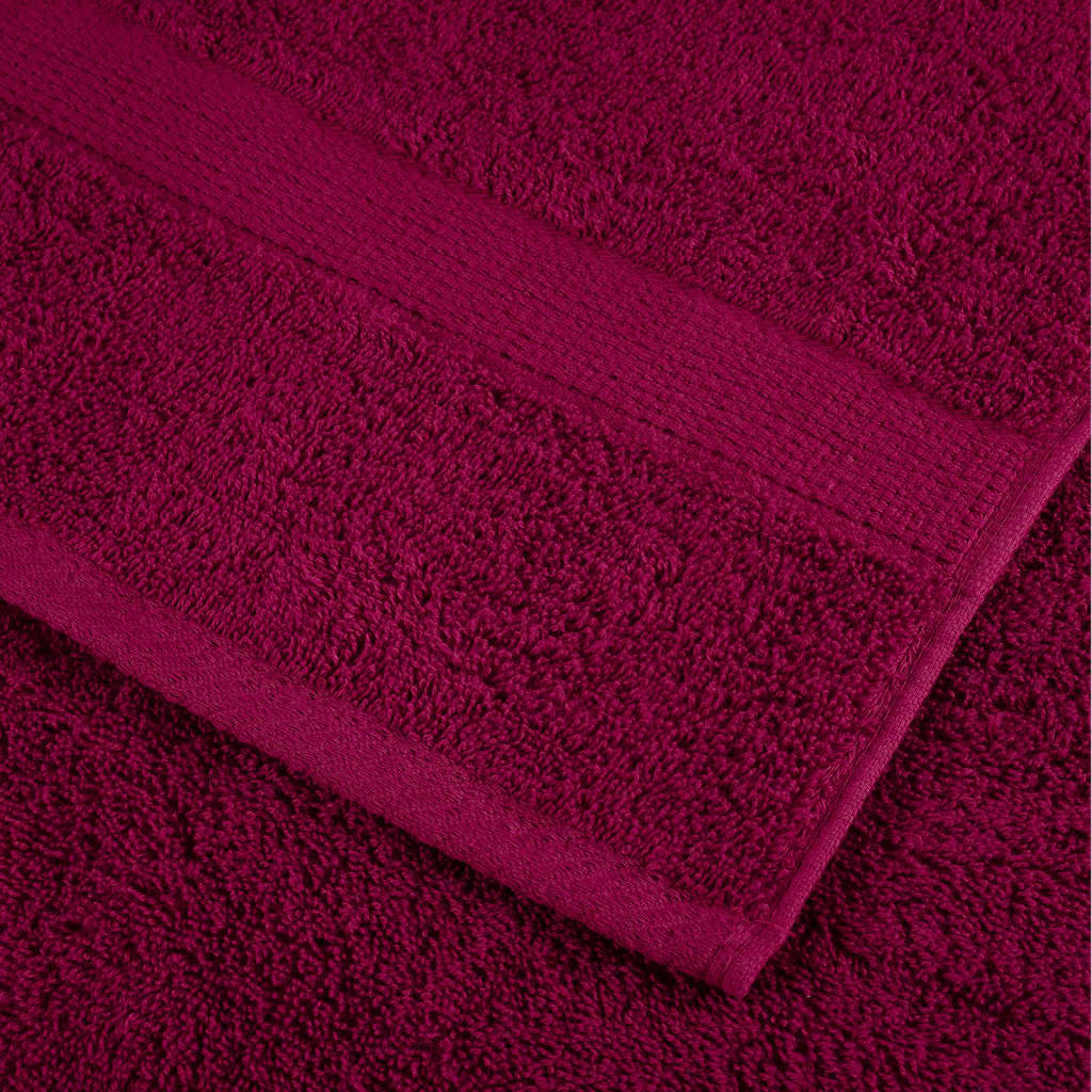 vidaXL 6 Piece Premium Towel Set SOLUND Bordeaux 600 gsm