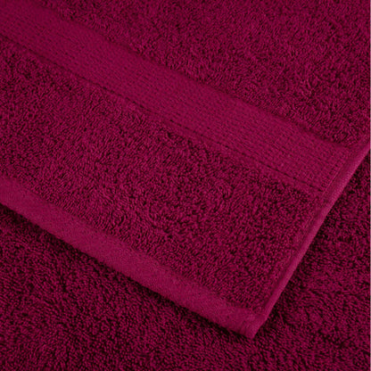 vidaXL 6 Piece Premium Towel Set SOLUND Bordeaux 600 gsm