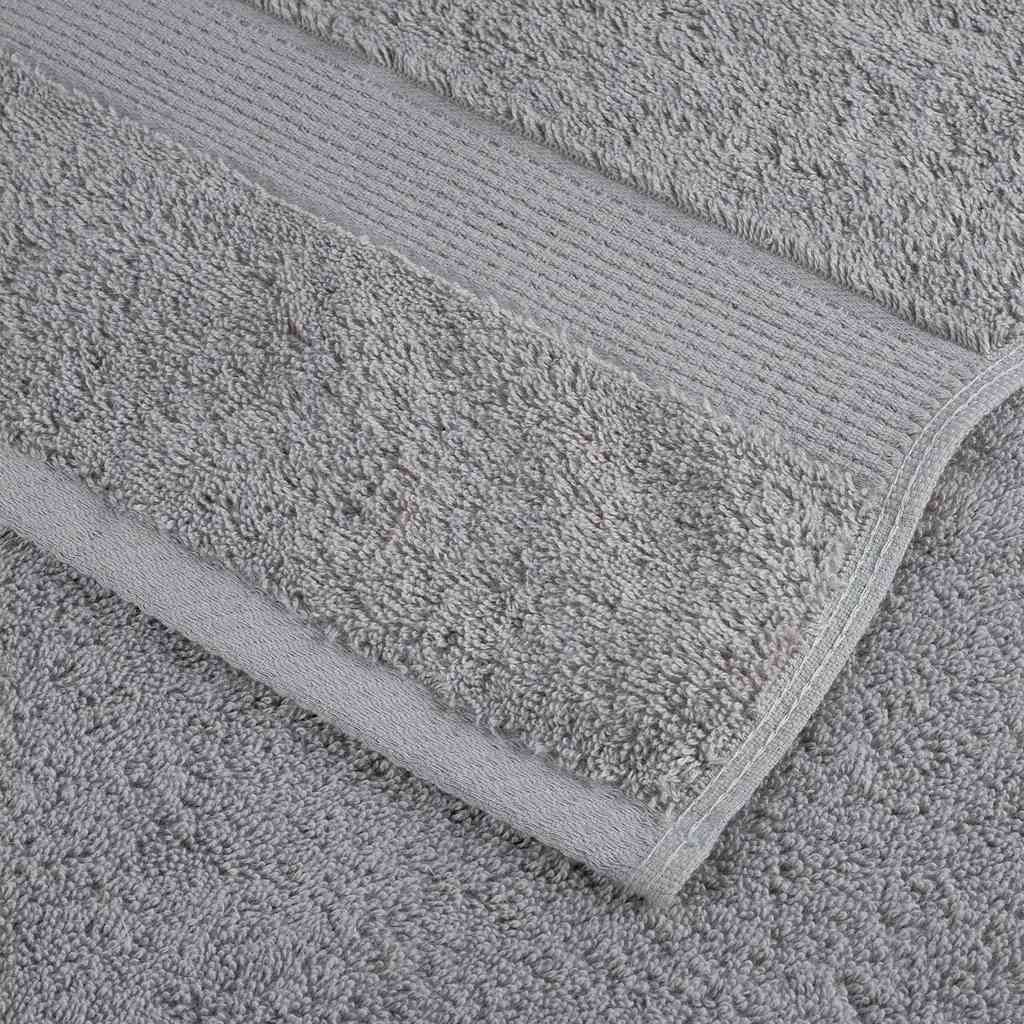 vidaXL 12 Piece Premium Towel Set SOLUND Grey 600 gsm