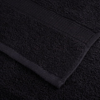 vidaXL 12 Piece Premium Towel Set SOLUND Black 600 gsm