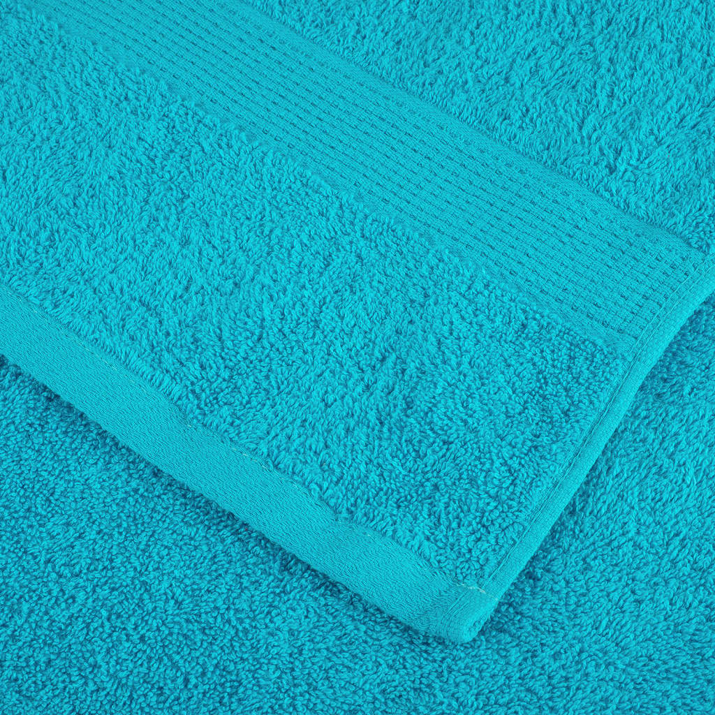 vidaXL 12 Piece Premium Towel Set SOLUND Turquoise 600 gsm