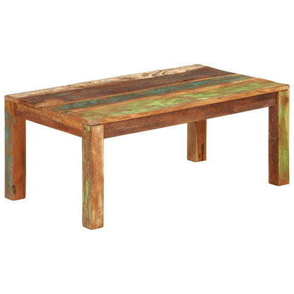 vidaXL Coffee Table 110x55x40 cm Solid Reclaimed Wood