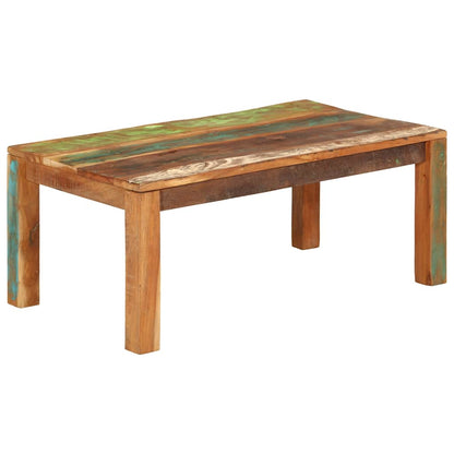 vidaXL Coffee Table 110x55x40 cm Solid Reclaimed Wood