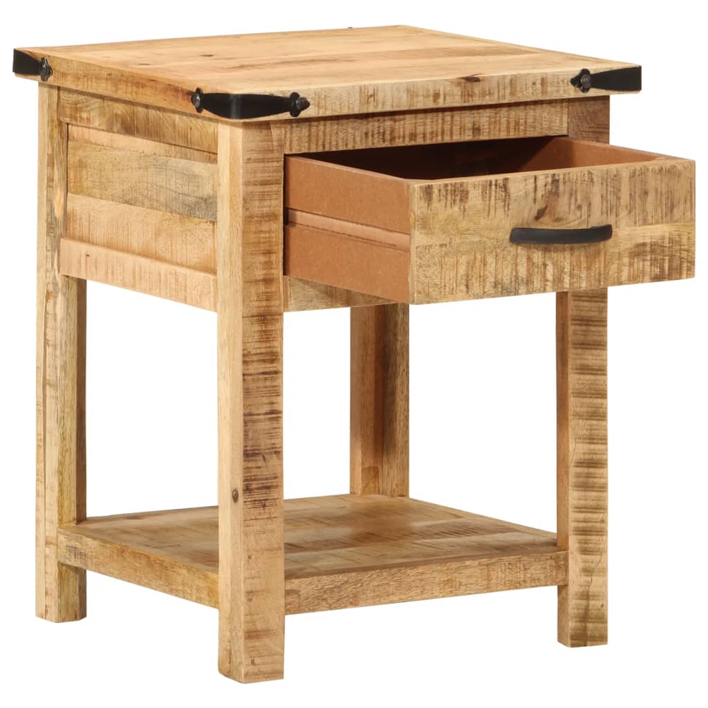 vidaXL Bedside Cabinet 40x40x50 cm Solid Wood Mango