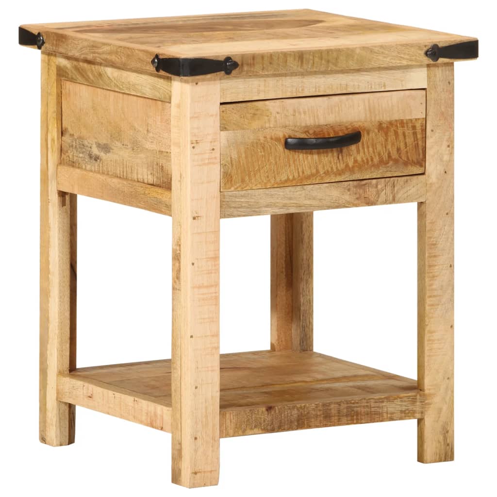 vidaXL Bedside Cabinet 40x40x50 cm Solid Wood Mango