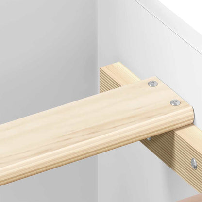 vidaXL Bed Frame without Mattress White 100x200 cm Engineered Wood