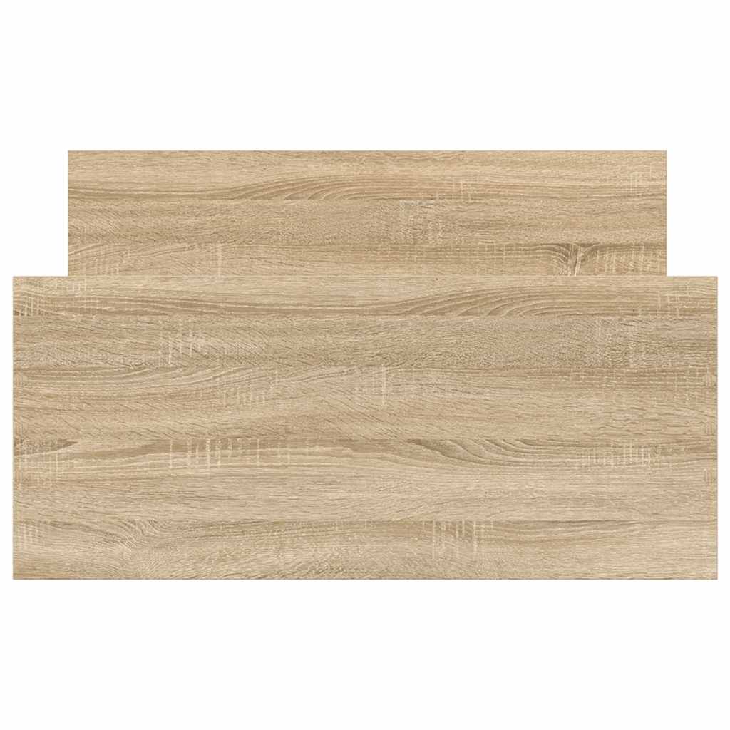 vidaXL Bed Frame without Mattress Sonoma Oak 100x200 cm Engineered Wood