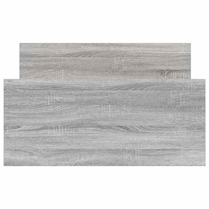 vidaXL Bed Frame without Mattress Grey Sonoma 100x200 cm Engineered Wood
