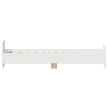 vidaXL Bed Frame without Mattress White 90x190 cm Engineered Wood