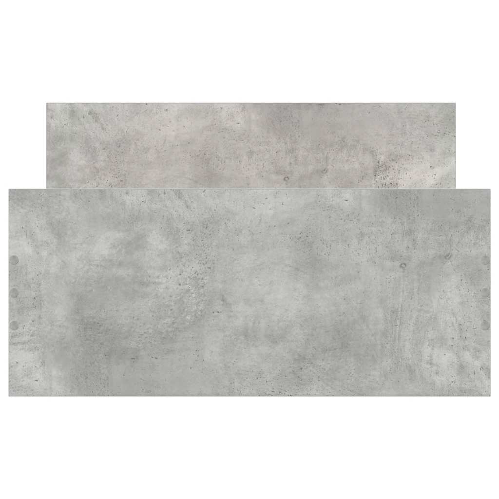vidaXL Bed Frame without Mattress Concrete Grey 90x190 cm