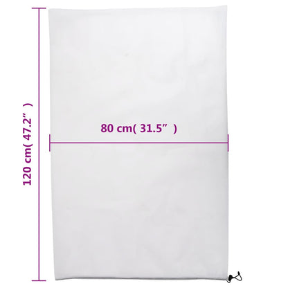 vidaXL Plant Fleece Covers with Drawstring 4 pcs 70 g/m² 0.8x1.2 m