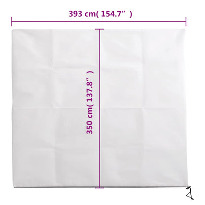 vidaXL Plant Fleece Cover with Zip 70 g/m² 3.93x3.5 m