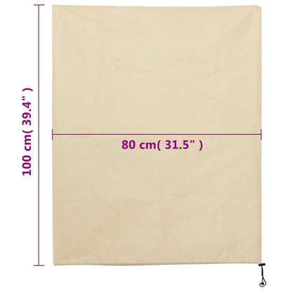 vidaXL Plant Fleece Covers with Drawstring 4 pcs 70 g/m² 0.8x1 m