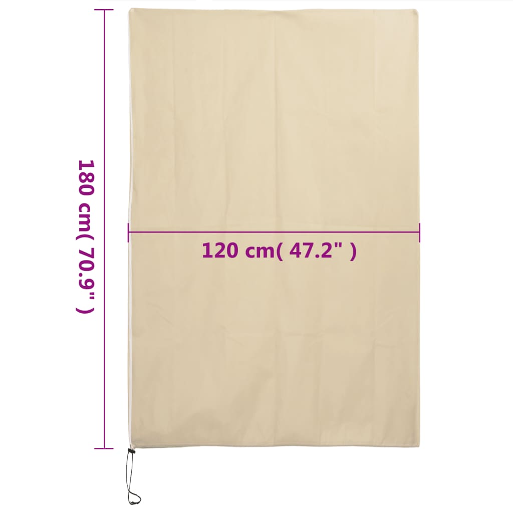 vidaXL Plant Fleece Covers with Zip 2 pcs 70 g/m² 1.2x1.8 m
