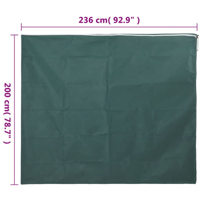 vidaXL Plant Fleece Cover with Zip 70 g/m² 2.36x2 m