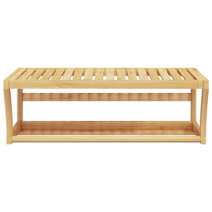 vidaXL Towel Shelf Wall-mounted 60x25x20 cm Bamboo
