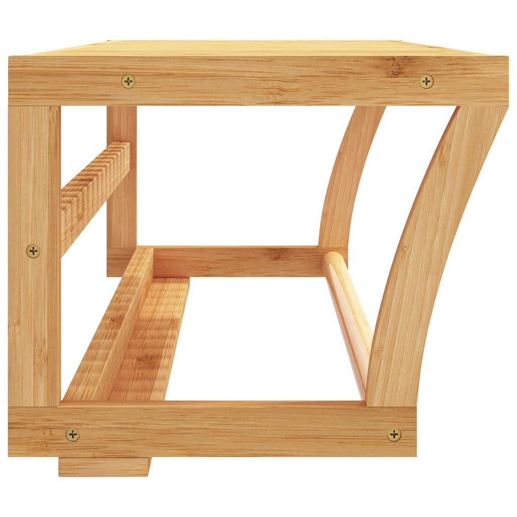 vidaXL Towel Shelf Wall-mounted 60x25x20 cm Bamboo